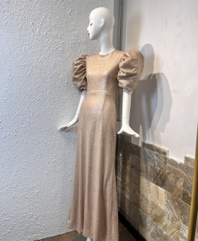 Đầm kim sa tay phồng