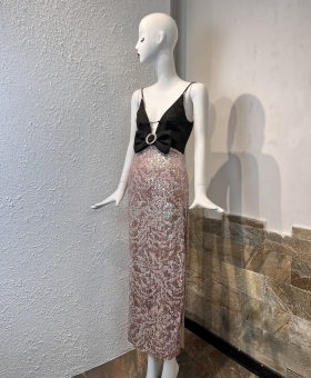 Đầm kim sa nơ ngực