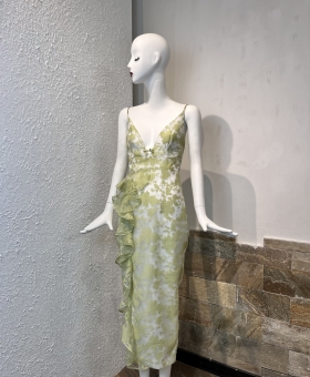 Đầm 2 dây bèo nhún