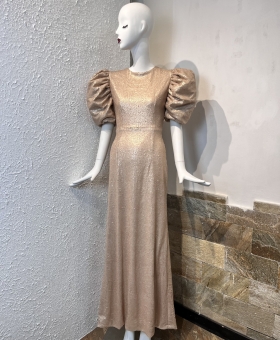 Đầm kim sa tay phồng